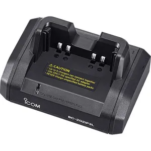 Enhanced Single Desktop Charger BC202IP3AC for iCOM IP100/501 & ID-31/51 Radios - Efficient Charging Solution