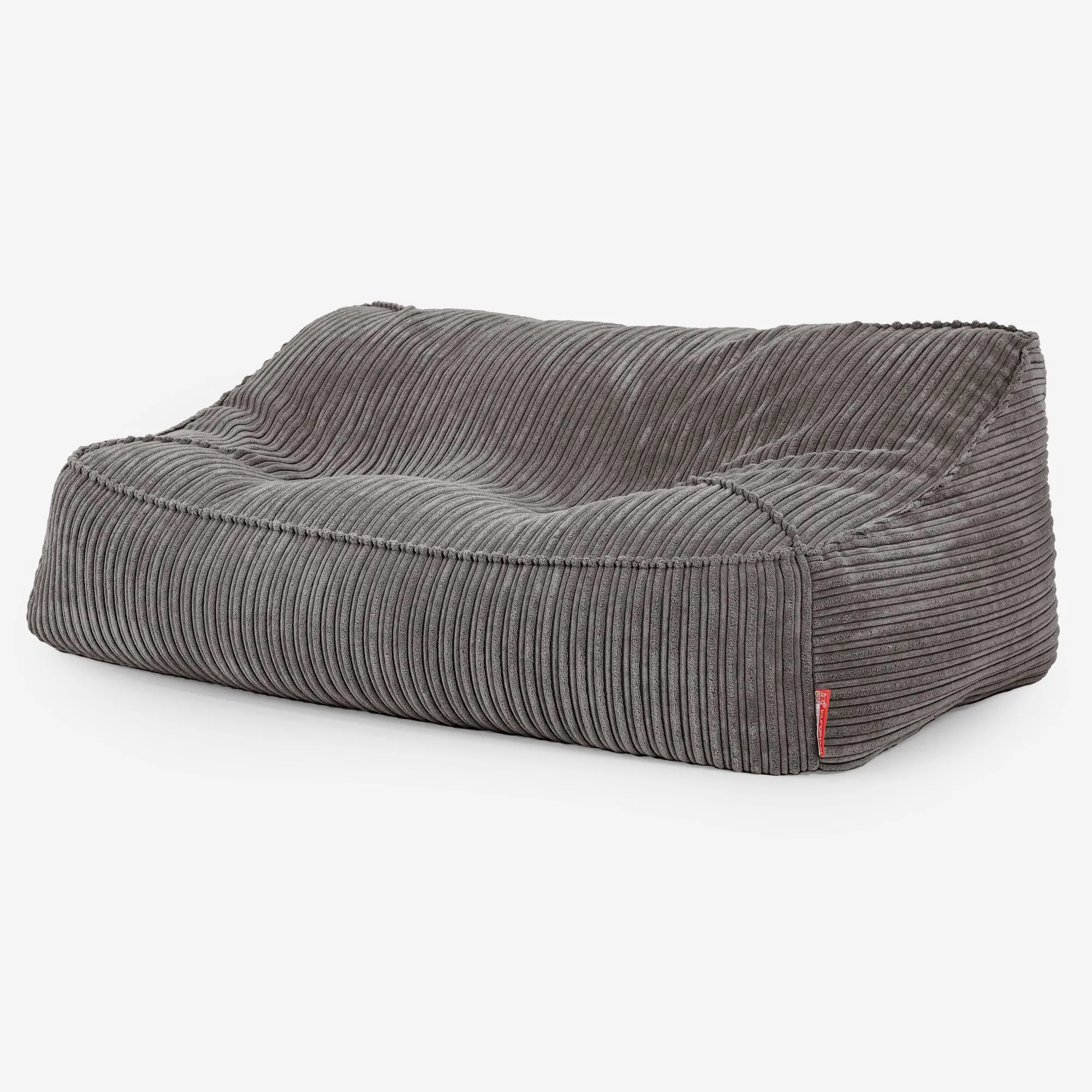 Sloucher Bean Bag Sofa - Cord Graphite Grey