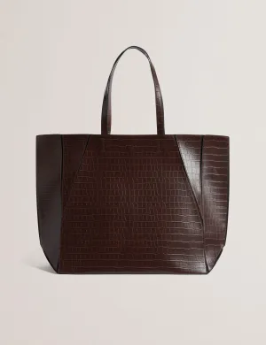 Sophyna Croc Effect Collapsible Large Brown
