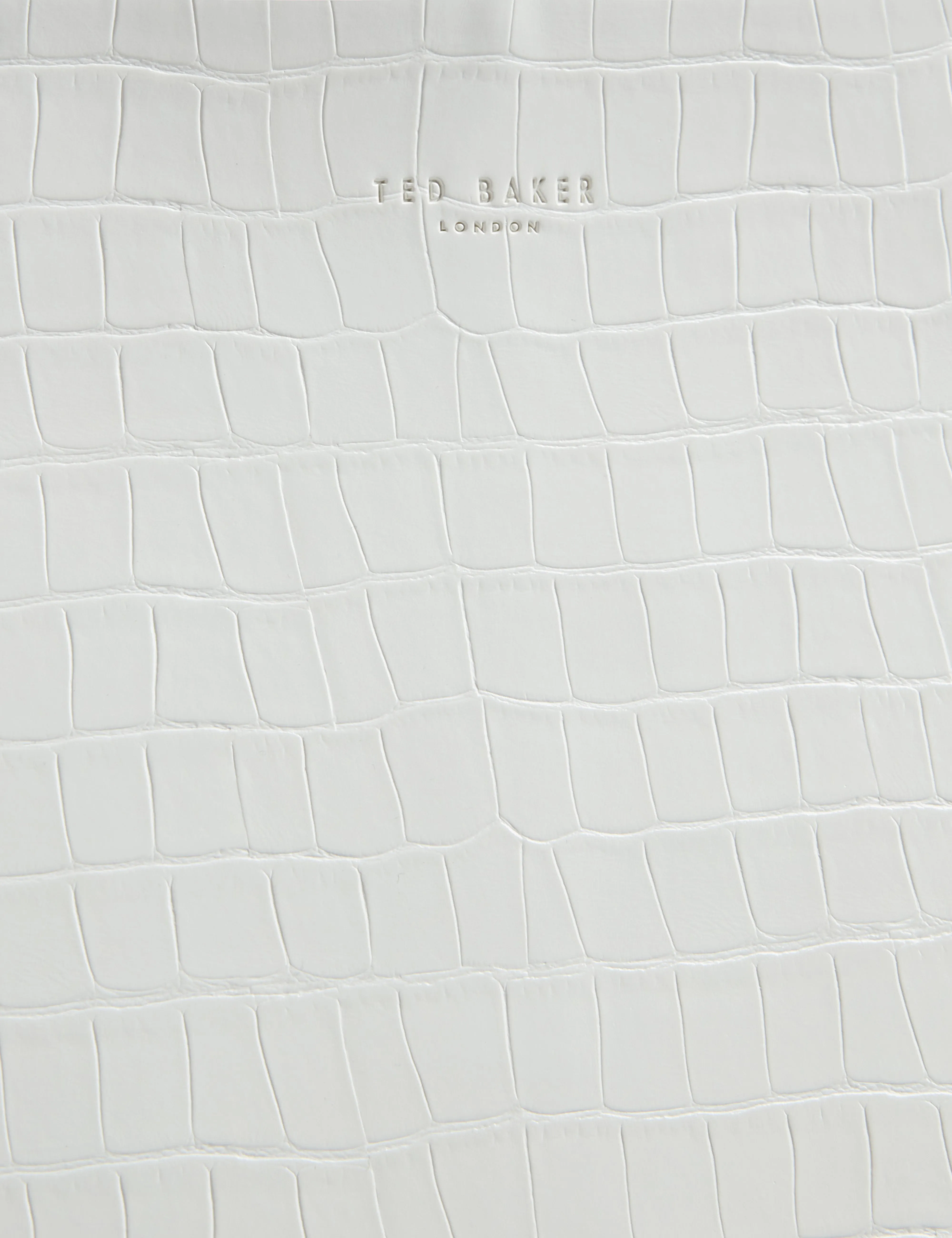 Sophyna Croc Effect Collapsible Large White