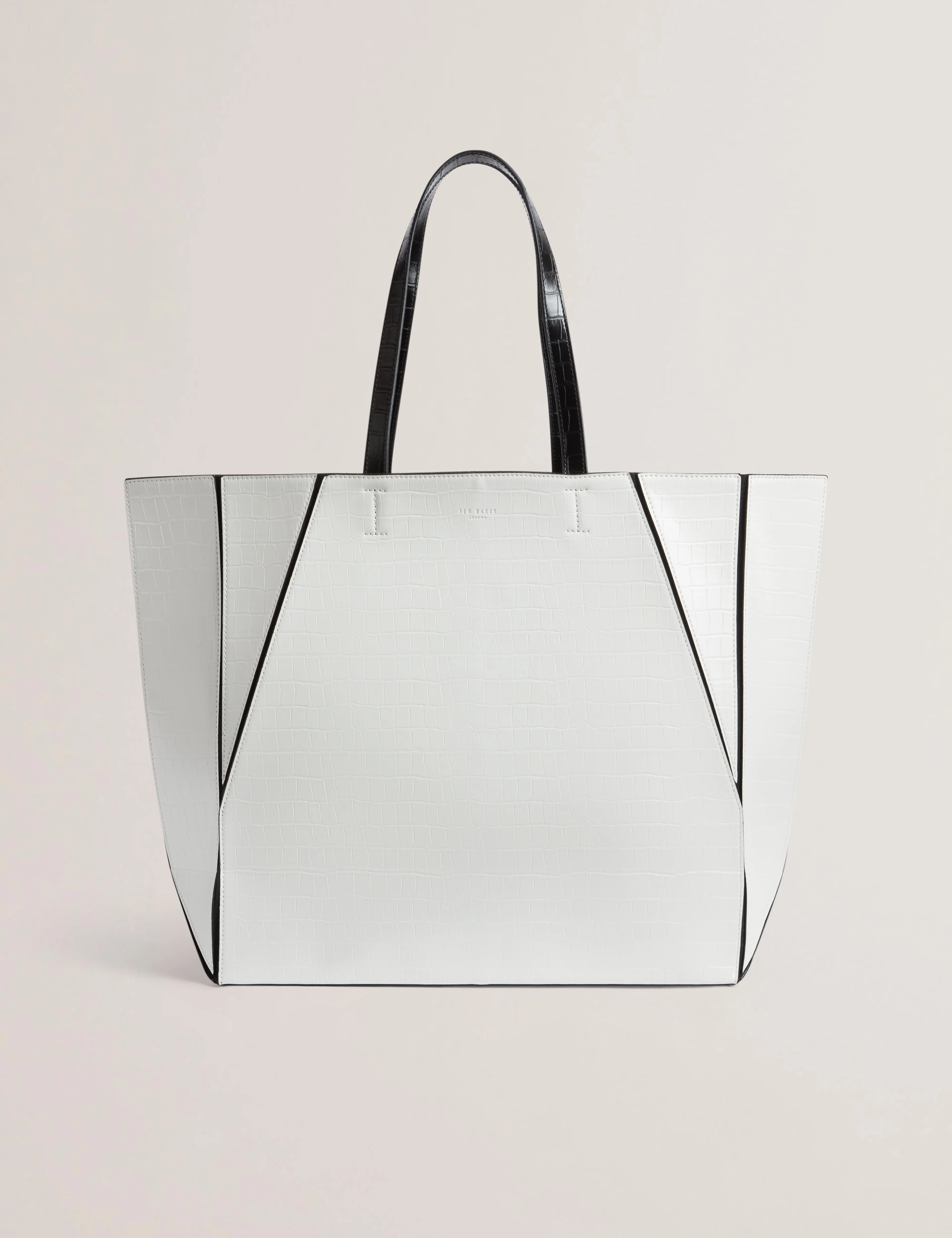 Sophyna Croc Effect Collapsible Large White