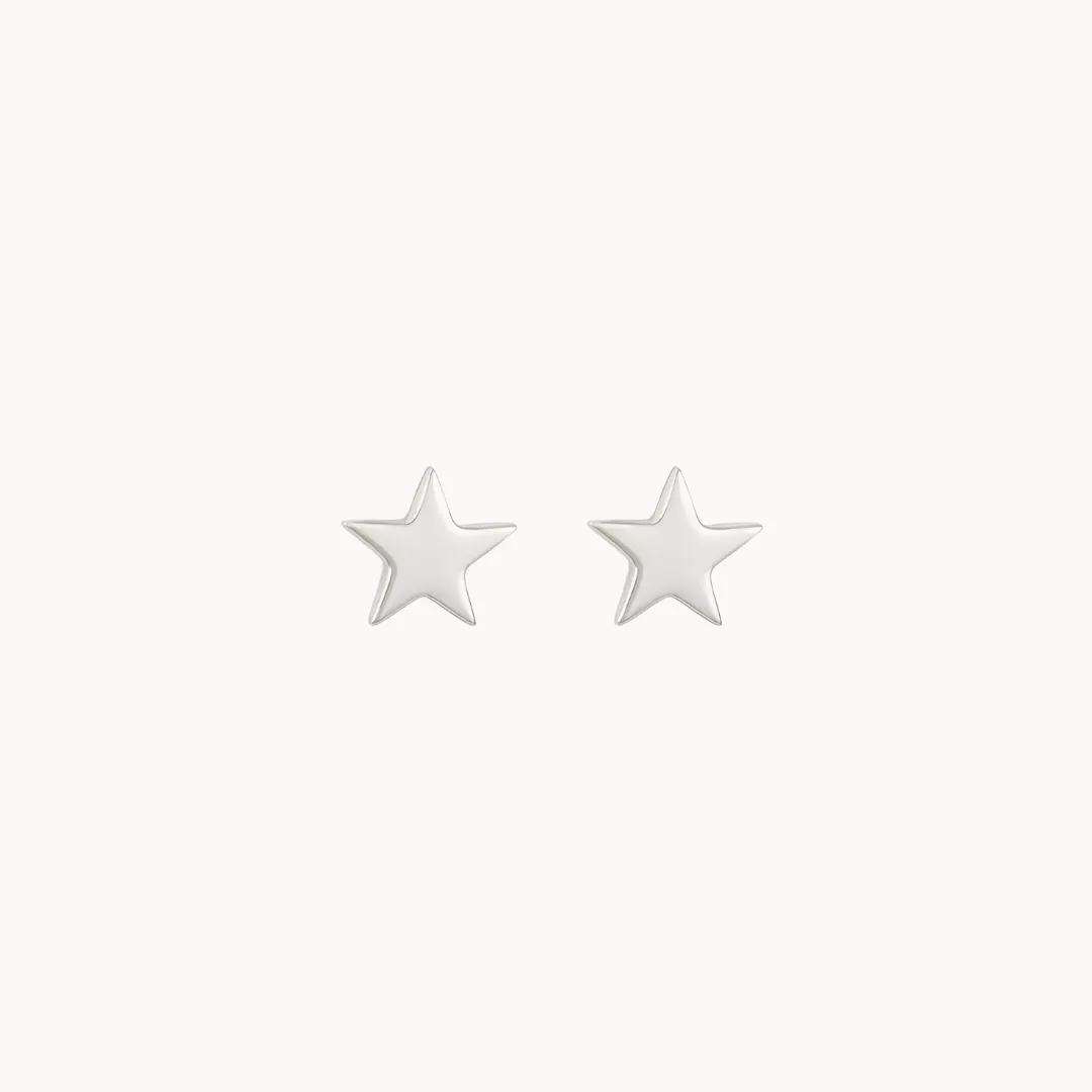 Stella Star Earrings (Sterling Silver)