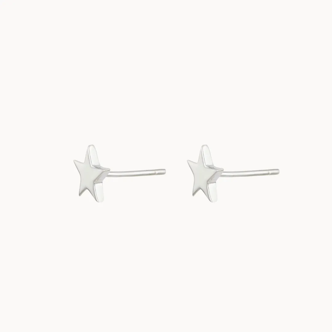 Stella Star Earrings (Sterling Silver)