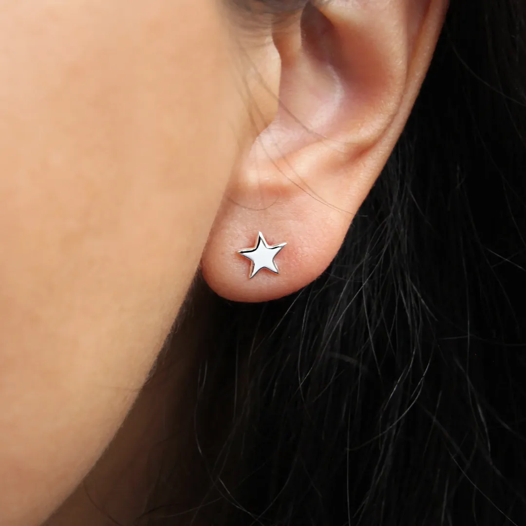 Stella Star Earrings (Sterling Silver)