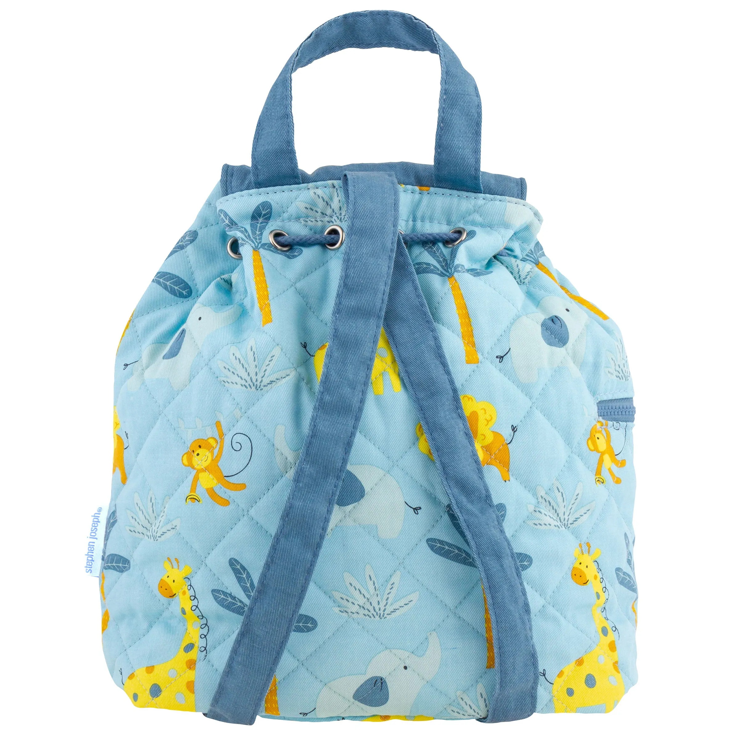 Stephen Joseph Quilted Backpack for Baby, Zoo Animals