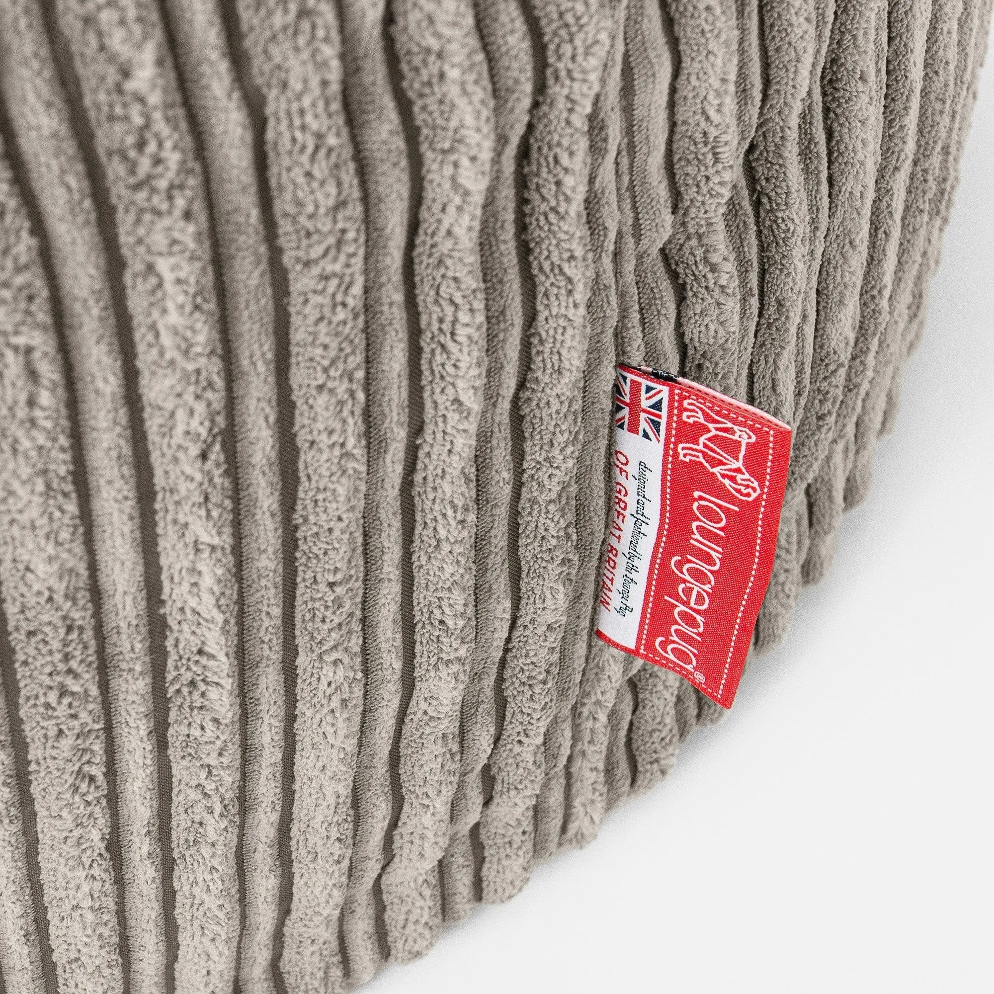 The 2 Seater Albert Sofa Bean Bag - Cord Mink