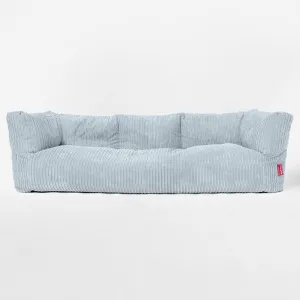 The 3 Seater Albert Sofa Bean Bag - Cord Baby Blue