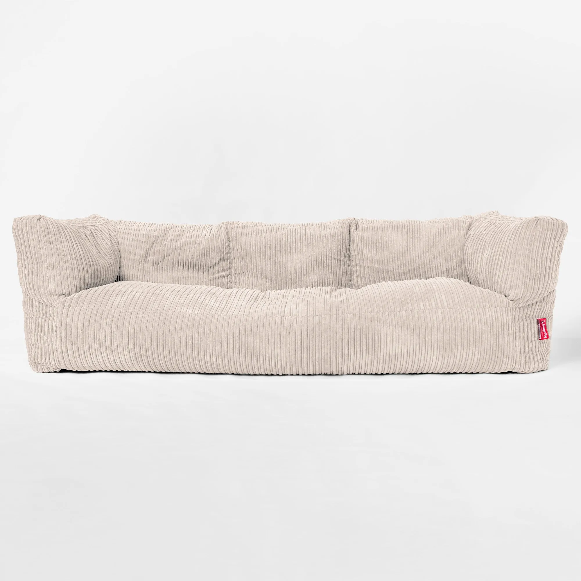 The 3 Seater Albert Sofa Bean Bag - Cord Ivory