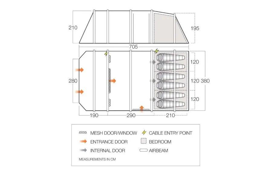 Vango Lismore AIR 600XL Tent Package