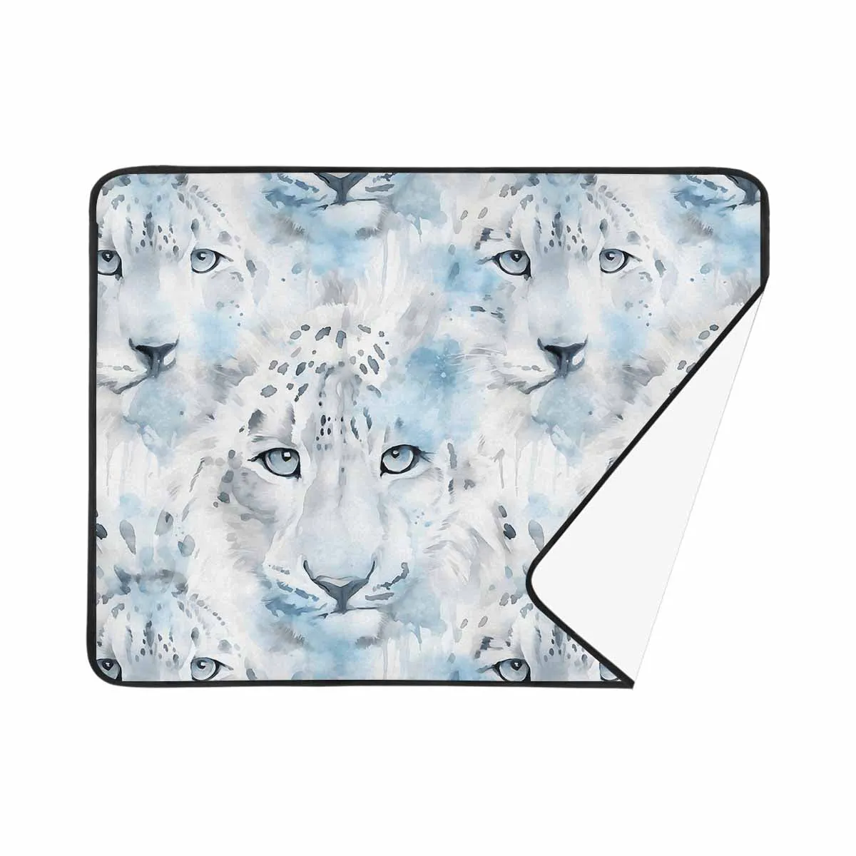 White Leopard  Beach Mats 78"x 60"