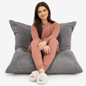 XL Pillow Beanbag - Pom Pom Charcoal Grey