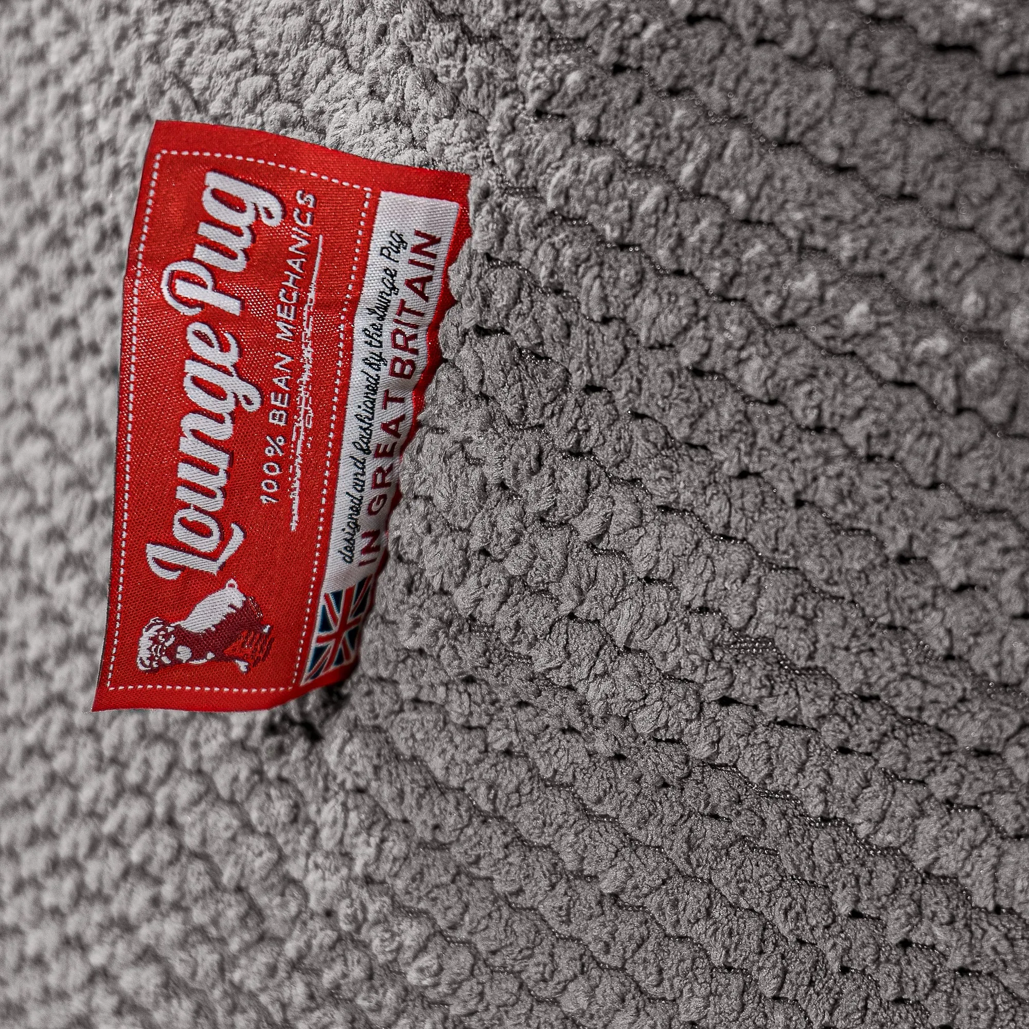 XL Pillow Beanbag - Pom Pom Charcoal Grey